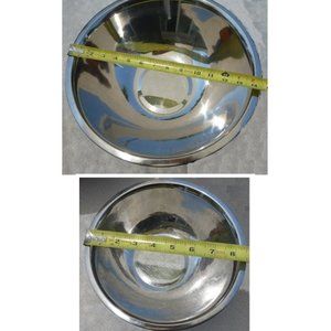 Two Stainless Steel Mixing Bowls
